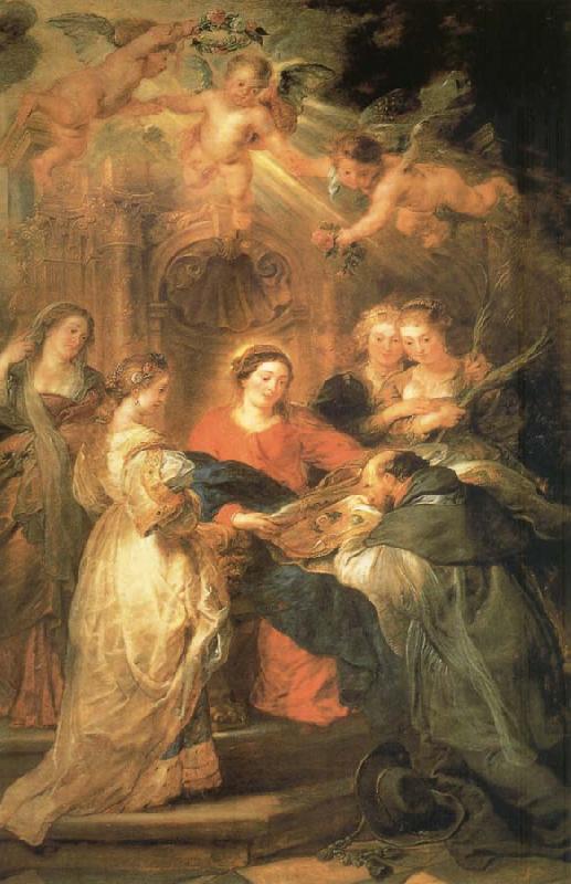 Peter Paul Rubens Aparicion of Maria to San IIdefonso oil painting image